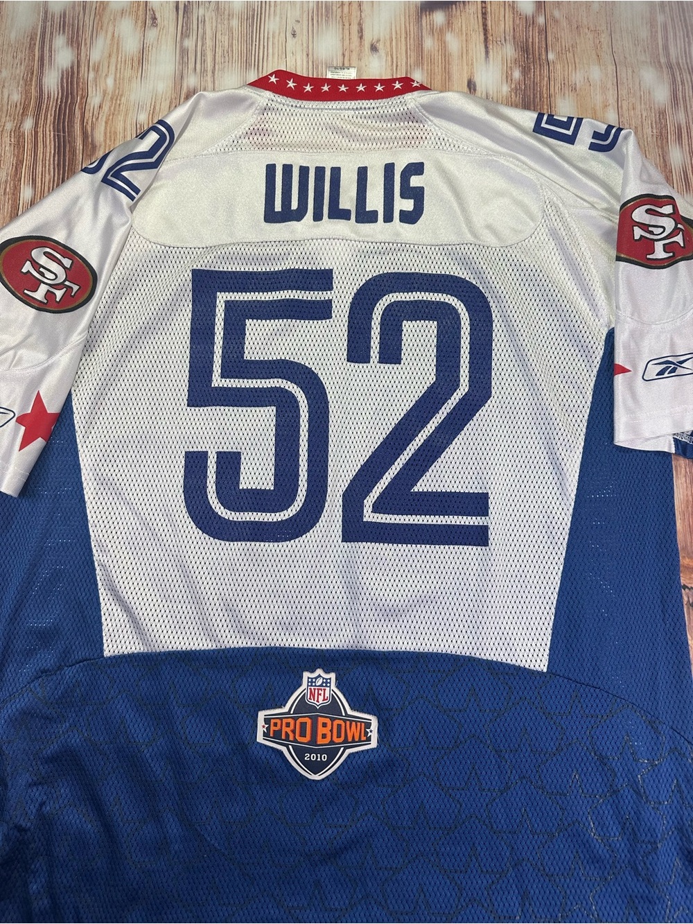 San Francisco 49ers  Pro-bowl 2010 Willis Reebok NFL Onfield Jersey Size XL - Picture 4 of 16